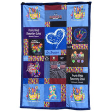 Load image into Gallery viewer, Full-view-Autism-T-shirt-Quilt-for-Teacher-retirement-by-julie-moss-replay-quilts