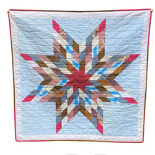 Load image into Gallery viewer, Full-view-Lone-Star-Memory-Quilt-made-from-mens-clothing-by-Julie-Moss-Replay-Quilts