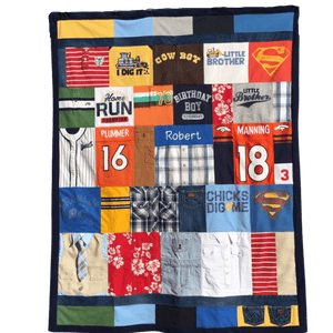 Bbay Boy Clothing Memory Quilt by Replay Quilts