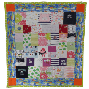 Baby Clothing Memory Quilt -Small Throw Size- Replay Quilts