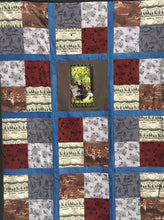 Load image into Gallery viewer, T-shirt-and-Flannel-Squares-clothing-Memory-Quilt-by-Replay-Quilts