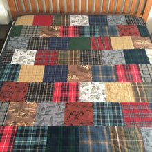 Load image into Gallery viewer, Medium-Throw-Plaid-Flannel-Clothing-Memory-Quilt-by-Replay-Quilts