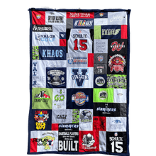 Load image into Gallery viewer, Valor High School T-shirt Quilt - Graduation gift - by Replay Quilts