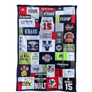 Valor High School T-shirt Quilt - Graduation gift - by Replay Quilts