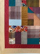 Load image into Gallery viewer, Clothing-Memory-Patchwork-Clothing-Quilt-Close-up-Replay Quilts - Julie moss